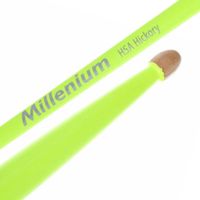 Pałki perkusyjne Millenium H5A Hickory Neonowe Żółte Wytrzymałe Drewniane