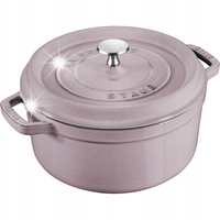 Staub La Cocotte Garnek żeliwny okrągły 2.6 ltr, kwiat wiśni