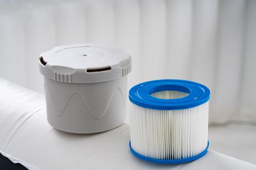 Jacuzzi Basen Ogrodowy Spa Corciano Kwadratowe 196 x 66 cm Hydromasaż na Arena.pl