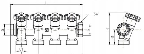ROZDZIELACZ DO WODY UŻYTKOWEJ CIEPŁEJ ZIMNEJ HERZ 4 punkty na Arena.pl