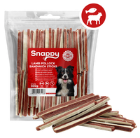 Paski z jagnięcina dla psa - przysmaki dla psa jagnięcina i dorszem 500g