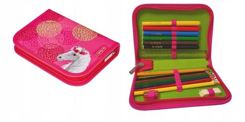 Ergonomiczny Tornister Loop Plus Bloomy Horse Konik Koń zestaw 4w1 HERLITZ na Arena.pl