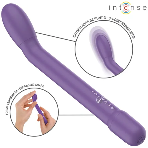 intense fun vibe g-spot fioletowy - wibrujący model usb, 19 cm na Arena.pl