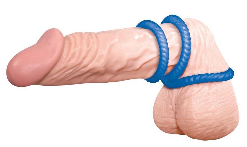 Lust 3 Cock Rings blue zdjęcie 5