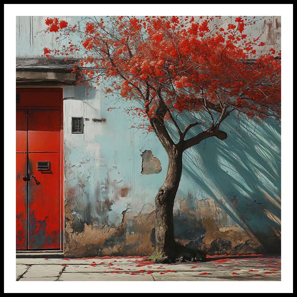 Plakat 100x100cm Widok Na Dawne zdjęcie 3