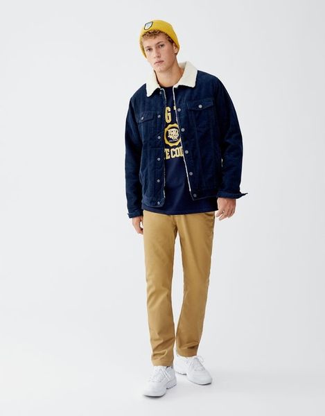 PULL & BEAR KAMELOWE KLASYCZNE SPODNIE (34) zdjęcie 1