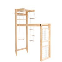 Drabinka gimnastyczna Cherry Play 5w1 | Siatka + akcesoria | Drewno | Dla dzieci