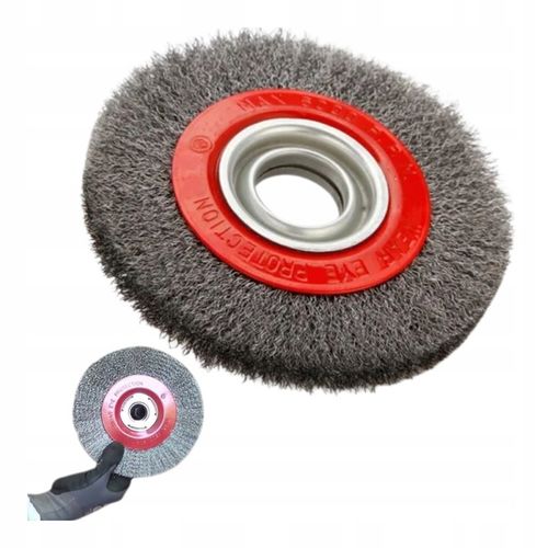 SZCZOTKA DRUCIANA tarczowa do szlifierki stołowej 200 mm Z REDUKCJAMI na Arena.pl