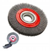 SZCZOTKA DRUCIANA tarczowa do szlifierki stołowej 200 mm Z REDUKCJAMI