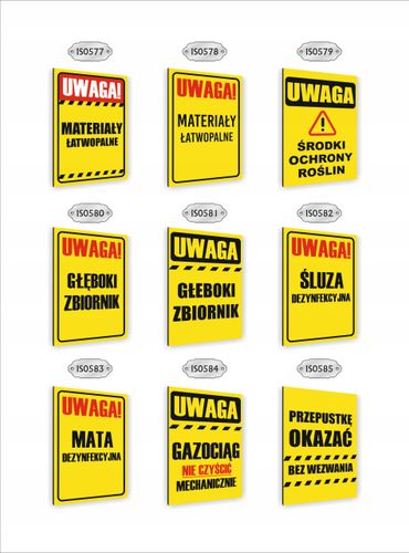 Tabliczka znak informacyjny dibond nadruk uv 40x30 UWAGA droga pożarowa na Arena.pl