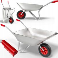 TACZKA OGRODOWA LEKKA OCYNKOWANA WÓZEK OGRODOWY TRANSPORTOWY 120 L / 80L