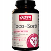 JARROW FORMULAS Toco-Sorb 60caps WITAMINA E STRES OKSYDACYJNY MÓZG