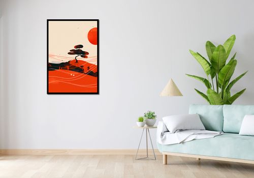 Plakat 68x98cm Czerwone Pustynne Pejzaże na Arena.pl