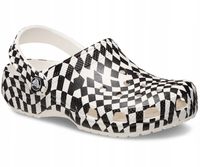 Crocs Dziecięce Buty Chodaki Klapki Classic Warped Checker 21099 Clog 29-30