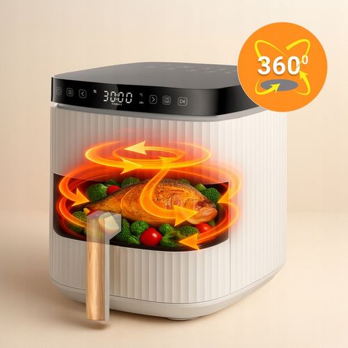 Frytkownica Beztłuszczowa Bezolejowa AirFryer VOKSAR W11 5L 12w1 + na Arena.pl