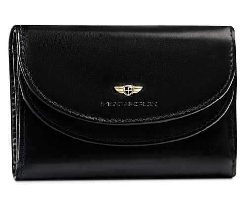 klasyczny, skórzany portfel damski na zatrzask - peterson na Arena.pl