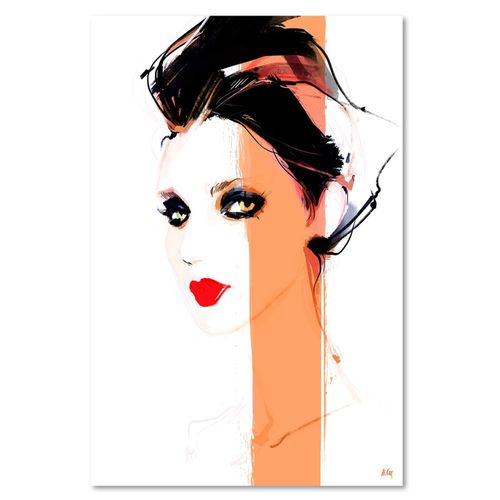 Deco Panel, Kobieta z czerwonymi ustami 40x60 na Arena.pl