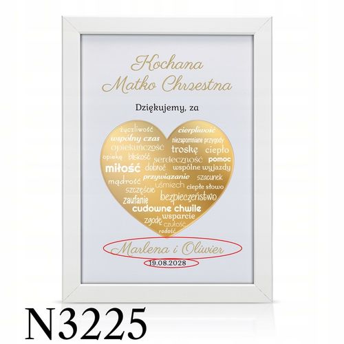 ŚLUBNE PODZIĘKOWANIA DLA RODZICÓW MAMY TATY OBRAZ RAMKA PLAKAT ŚLUB 3D na Arena.pl
