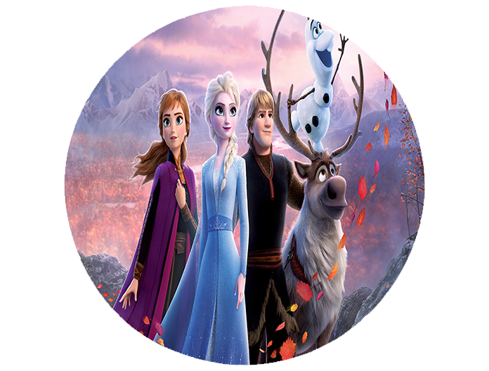 Opłatek na tort Kraina Lodu zdjęcie 1