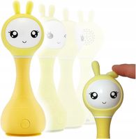 ALILO KRÓLICZEK INTERAKTYWNY SMARTY BUNNY Z MUZYKĄ Żółty R1 Grzechotka