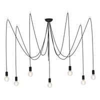 LAMPA wisząca SPIDER 6785 Nowodvorski industrialna OPRAWKA zwis kable przewody pająk czarny