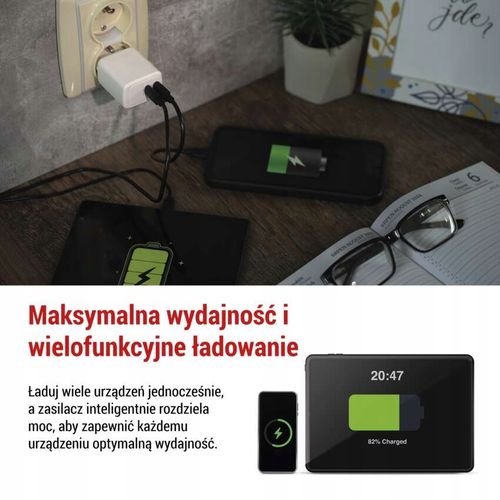 Szybka ładowarka 2x USB-C 35 W Emos na Arena.pl