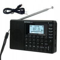 Radio sieciowo-bateryjne AM, FM, SW, MP3 1800 mAh, latarka Retekess V115P
