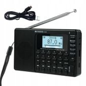 Radio sieciowo-bateryjne AM, FM, SW, MP3 1800 mAh, latarka Retekess V115P