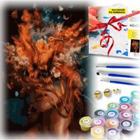 Zestaw do malowania po numerach - kobieta z ptakami