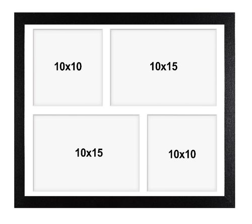 Ramka na 4 zdjęcia Hekla 24x30x4 foto galeria czarny 1szt. na Arena.pl