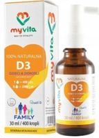Myvita Naturalna Witamina D3 Family Dzieci Dorośli