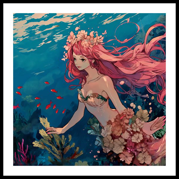 Plakat 70x70cm Nimfa Oceanu zdjęcie 3