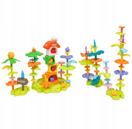 Klocki konstrukcyjne kwiaty DIY FOREST BLOCK ogród las 120 elementów 389-12 na Arena.pl