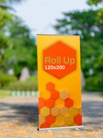 Roll up baner wystawienniczy REKLAMA TWOJEJ FIRMY własny nadruk 120x200 cm