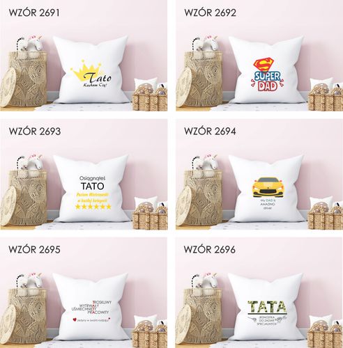 Poduszka nadrukiem PREZENT TATO KOCHAM CIĘ na Arena.pl