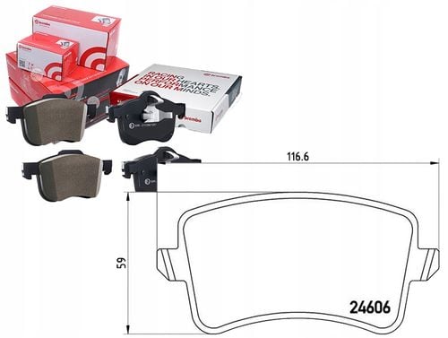 KLOCKI HAM AUDI A4 11.07- BREMBO na Arena.pl