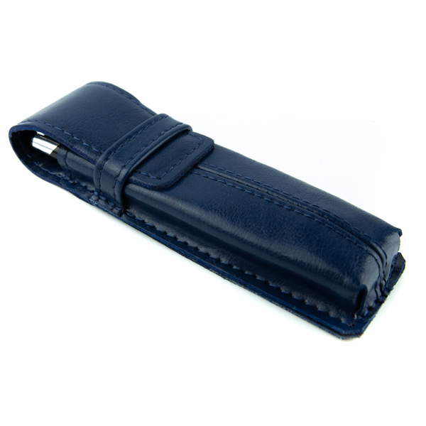 062 Piórnik mały twardy - granat KEMER zdjęcie 1