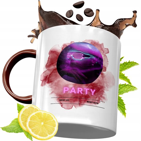 Kubek Bordowy Dla Dja Na Urodziny Prezent Z Nadrukiem Ze Zdjęciem zdjęcie 1