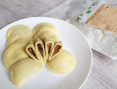 MĄKA BAMBUSOWA BŁONNIK BAMBUSOWY keto 500g naturalny low do wypieków bf 100 na Arena.pl