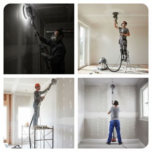 SZLIFIERKA ŻYRAFA majster PRO Polska ŚCIAN TYNKÓW LED TORBA 2000W na Arena.pl