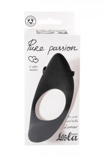 pierścień-erection vibroring pure passion lunar black na Arena.pl