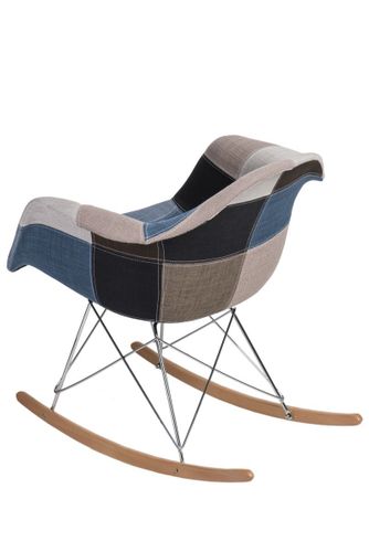 Krzesło P018 RAR patchwork nieb. - szary na Arena.pl