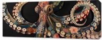 Obraz 100x40cm Ośmiornica W Czerni