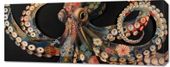Obraz 100x40cm Ośmiornica W Czerni