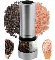 ELEKTRYCZNY MŁYNEK DO PIEPRZU I SOLI 2w1 DO PRZYPRAW