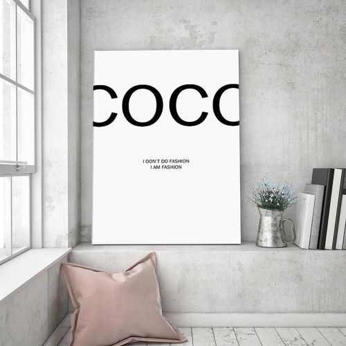 Obraz na płótnie – Canvas, cytat Coco Chanel 60x90 na Arena.pl