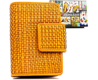 skórzany portfel damski zamykany na zatrzask - rovicky