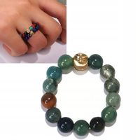 Pierścionek Pierścionki Koraliki naturalne energetyczne Agat Indyjski