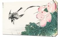 Obraz 60x40cm Japanese Pied Wagtail, Kashu Vintage do Salonu