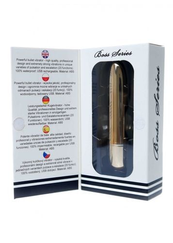 stymulator rechargeable powerful bullet vibrator usb 20 functions   gold na Arena.pl